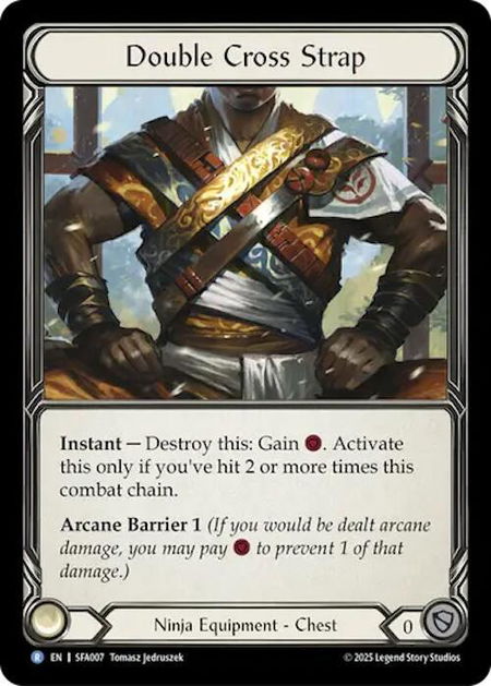 Double Cross Strap - Silver Age Chapter 2 Flesh and Blood trading card