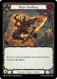 Blaze Headlong - Silver Age Chapter 2  #SFA011 - Common Flesh and Blood Trading Card