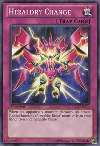 Heraldry Change - Cosmo Blazer (CBLZ) #CBLZ-EN070 - Common / Short Print YuGiOh Trading Card