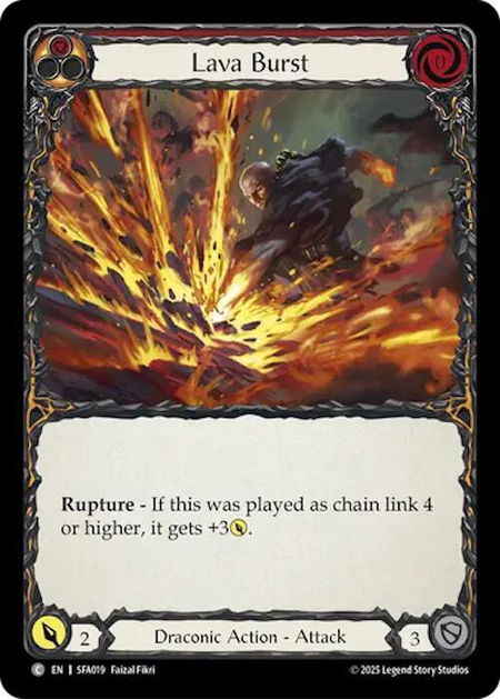 Lava Burst - Silver Age Chapter 2 Flesh and Blood trading card