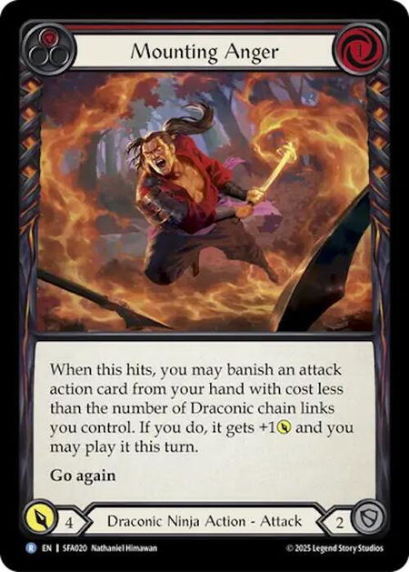 Mounting Anger - Silver Age Chapter 2 Flesh and Blood trading card