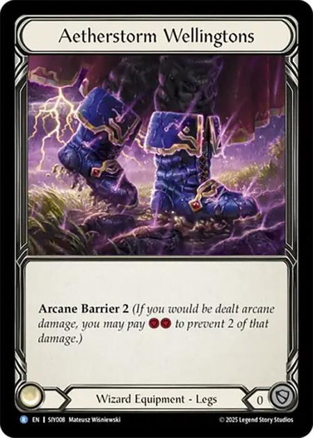 Aetherstorm Wellingtons - Silver Age Chapter 1 Flesh and Blood trading card