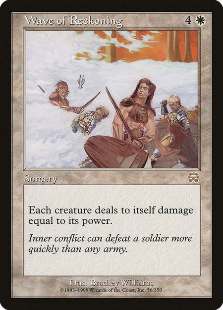 Wave of Reckoning - Mercadian Masques Magic: The Gathering trading card