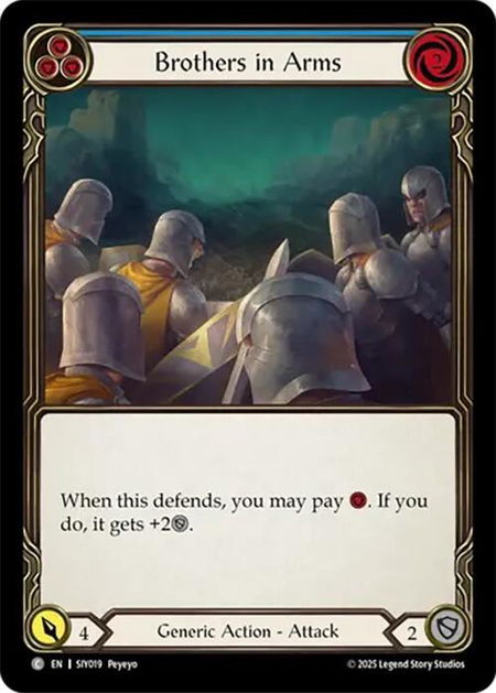 Brothers in Arms - Silver Age Chapter 1 Flesh and Blood trading card