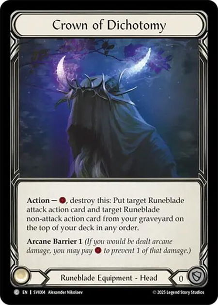 Crown of Dichotomy - Silver Age Chapter 1 Flesh and Blood trading card