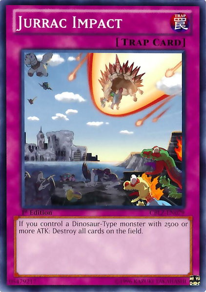 Jurrac Impact trading card from Cosmo Blazer Jurrac Impact - Cosmo Blazer YuGiOh trading card