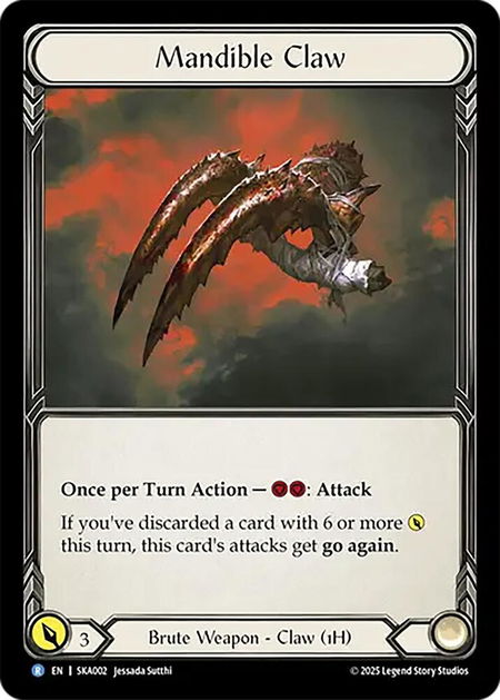 Mandible Claw - Silver Age Chapter 1 Flesh and Blood trading card