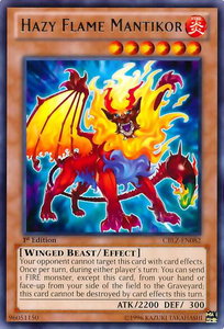 Hazy Flame Mantikor - Cosmo Blazer (CBLZ) #CBLZ-EN082 - Rare YuGiOh Trading Card