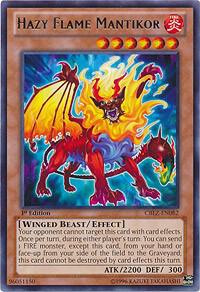 Hazy Flame Mantikor - Cosmo Blazer YuGiOh trading card