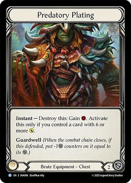 Predatory Plating - Silver Age Chapter 1 Flesh and Blood trading card