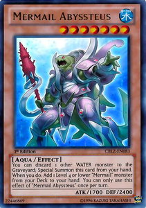 Mermail Abyssteus - Cosmo Blazer (CBLZ) #CBLZ-EN083 - Ultra Rare YuGiOh Trading Card