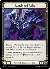 Runebleed Robe - Silver Age Chapter 1  #SVI006 - Rare Flesh and Blood Trading Card