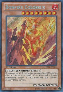 Bonfire Colossus - Cosmo Blazer (CBLZ) #CBLZ-EN084 - Secret Rare YuGiOh Trading Card