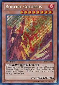 Bonfire Colossus - Cosmo Blazer (CBLZ) #CBLZ-EN084 - Secret Rare YuGiOh Trading Card