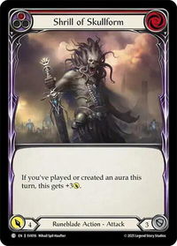 Shrill of Skullform (Red) - Silver Age Chapter 1  #SVI016 - Common Flesh and Blood Trading Card