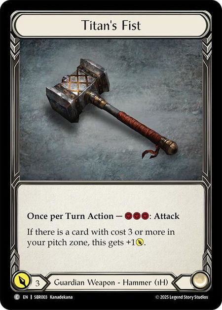 Titan's Fist - Silver Age Chapter 1 Flesh and Blood trading card