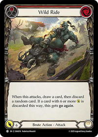 Wild Ride (Red) - Silver Age Chapter 1  #SKA019 - Common Flesh and Blood Trading Card