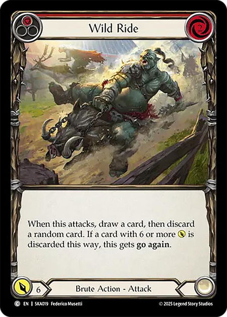 Wild Ride (Red) - Silver Age Chapter 1 Flesh and Blood trading card