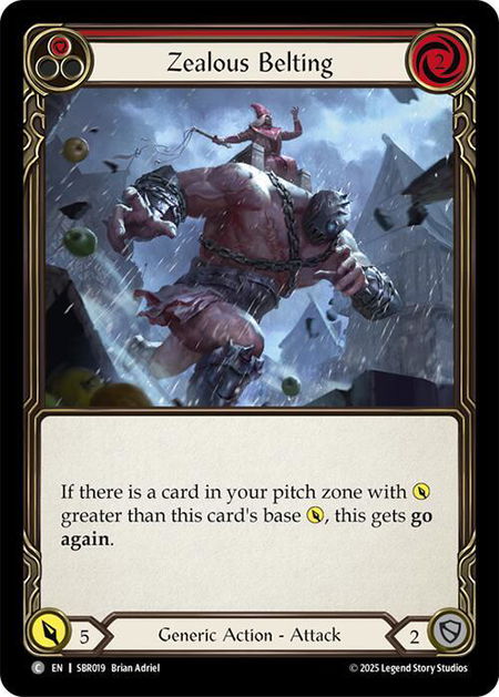 Zealous Belting - Silver Age Chapter 1 Flesh and Blood trading card