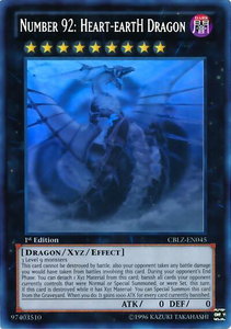 Number 92: Heart-eartH Dragon (Ghost Rare) - Cosmo Blazer (CBLZ) #CBLZ-EN045 - Ghost Rare YuGiOh Trading Card