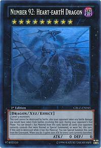 Number 92: Heart-eartH Dragon (Ghost Rare) - Cosmo Blazer YuGiOh trading card