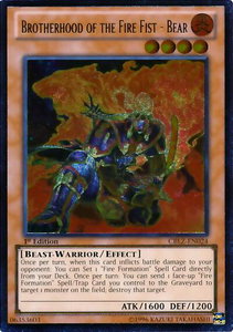 Brotherhood of the Fire Fist - Bear (UTR) - Cosmo Blazer (CBLZ) #CBLZ-EN024 - Ultimate Rare YuGiOh Trading Card