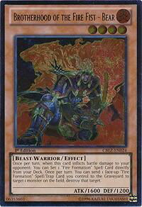 Brotherhood of the Fire Fist - Bear (UTR) - Cosmo Blazer (CBLZ) #CBLZ-EN024 - Ultimate Rare YuGiOh Trading Card