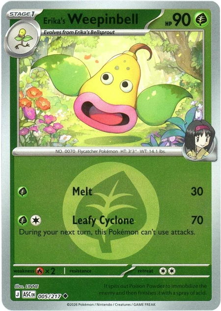 Erika's Weepinbell (Energy Symbol Pattern) - ME: Ascended Heroes Pokémon trading card