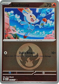 Scorbunny - 036/217 (Energy Symbol Pattern) - ME: Ascended Heroes (ASC) #036/217 - Common Pokémon Trading Card