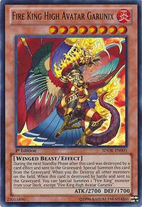 Fire King High Avatar Garunix - Structure Deck: Onslaught of the Fire Kings YuGiOh trading card