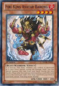 Fire King Avatar Barong - Structure Deck: Onslaught of the Fire Kings (SDOK) #SDOK-EN002 - Common / Short Print YuGiOh Trading Card