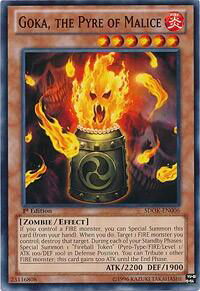 Goka, the Pyre of Malice - Structure Deck: Onslaught of the Fire Kings (SDOK) #SDOK-EN006 - Common / Short Print YuGiOh Trading Card
