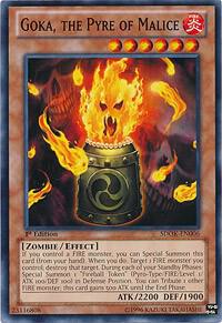 Goka, the Pyre of Malice - Structure Deck: Onslaught of the Fire Kings YuGiOh trading card