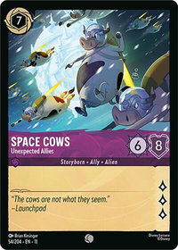 Space Cows - Unexpected Allies - Winterspell (11) #54/204 - Common Disney Lorcana Trading Card