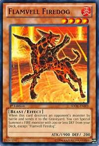 Flamvell Firedog - Structure Deck: Onslaught of the Fire Kings YuGiOh trading card
