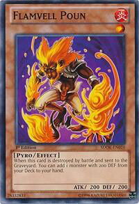 Flamvell Poun - Structure Deck: Onslaught of the Fire Kings (SDOK) #SDOK-EN010 - Common / Short Print YuGiOh Trading Card