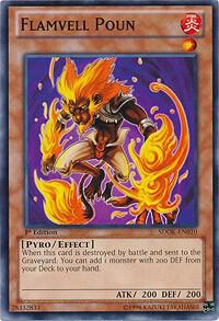 Flamvell Poun - Structure Deck: Onslaught of the Fire Kings YuGiOh trading card