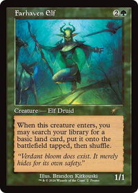 Farhaven Elf (Retro Frame) - WPN & Gateway Promos (WPN) #2 - Rare Magic: The Gathering Trading Card