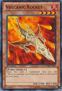 Volcanic Rocket - Structure Deck: Onslaught of the Fire Kings YuGiOh trading card
