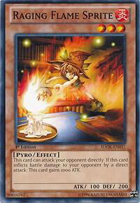 Raging Flame Sprite - Structure Deck: Onslaught of the Fire Kings (SDOK) #SDOK-EN017 - Common / Short Print YuGiOh Trading Card