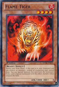 Flame Tiger - Structure Deck: Onslaught of the Fire Kings YuGiOh trading card