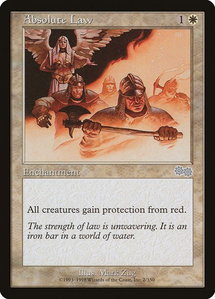 Absolute Law - Urza's Saga (USG) #2 - Uncommon Magic: The Gathering Trading Card