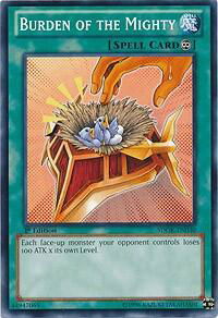 Burden of the Mighty - Structure Deck: Onslaught of the Fire Kings (SDOK) #SDOK-EN030 - Common / Short Print YuGiOh Trading Card