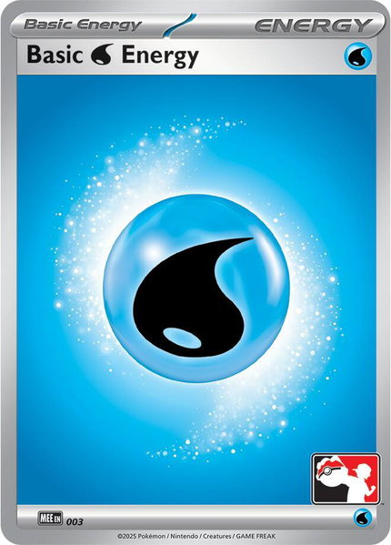 Basic Water Energy - MEE003 trading card from Prize Pack Series Cards Basic Water Energy - MEE003 - Prize Pack Series Cards Pokémon trading card
