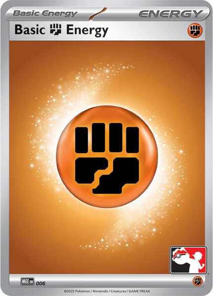 Basic Fighting Energy - MEE006 trading card from Prize Pack Series Cards Basic Fighting Energy - MEE006 - Prize Pack Series Cards Pokémon trading card