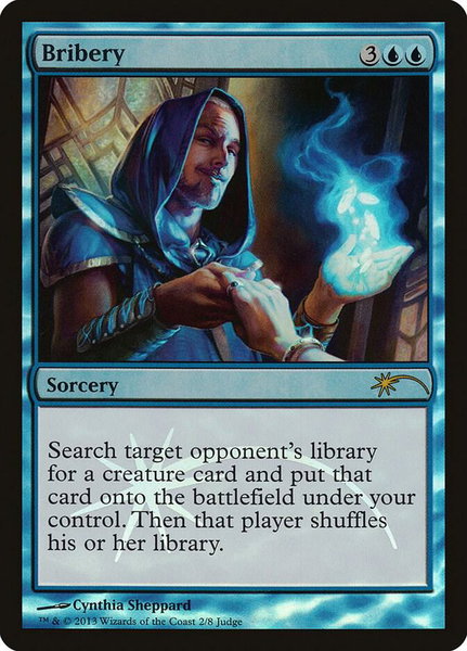 Bribery trading card from Judge Promos Bribery - Judge Promos Magic: The Gathering trading card
