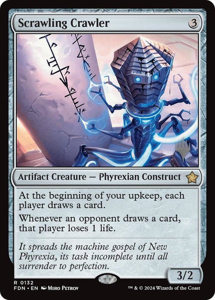 Scrawling Crawler trading card from Promo Pack: Lorwyn Eclipsed Scrawling Crawler - Promo Pack: Lorwyn Eclipsed Magic: The Gathering trading card
