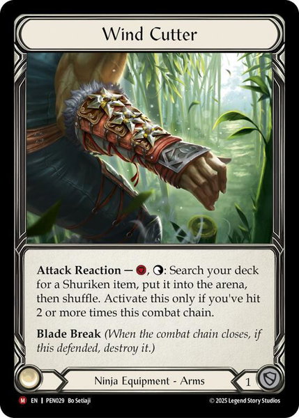 Wind Cutter trading card from Compendium of Rathe Wind Cutter - Compendium of Rathe Flesh and Blood trading card