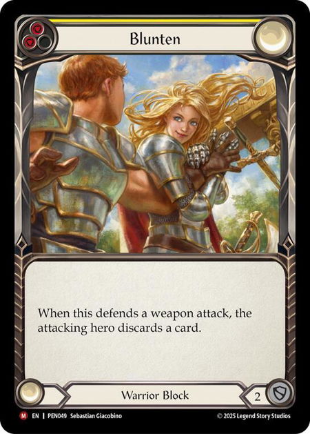 Blunten (Yellow) - Compendium of Rathe Flesh and Blood trading card