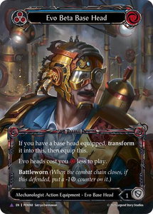Evo Beta Base Head (Blue) (Marvel) - Compendium of Rathe (PEN) #PEN068 - Marvel Flesh and Blood Trading Card